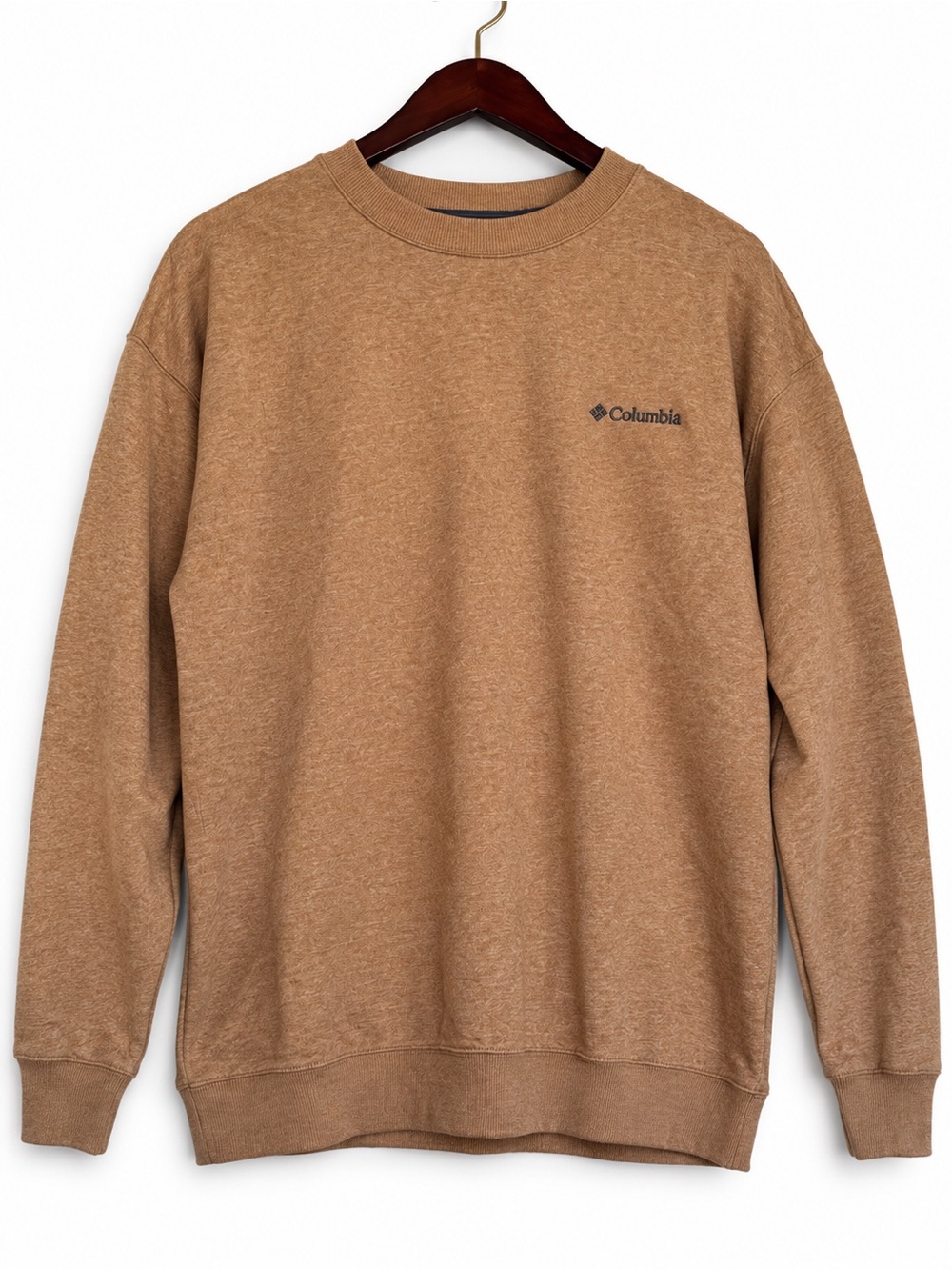 Columbia Men’s XL Brown Heather Fleece Crewneck Sweatshirt NWOT